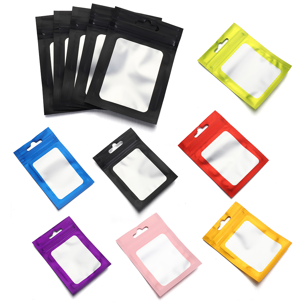 Food Storage Mylar Bags - 50Pcs Kleurrijke Mylar Zakken Hersluitbare Ziplock