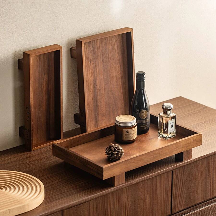 Food Storage In Restaurant - Japanse stijl houten Gongfu theeceremonie accessoires