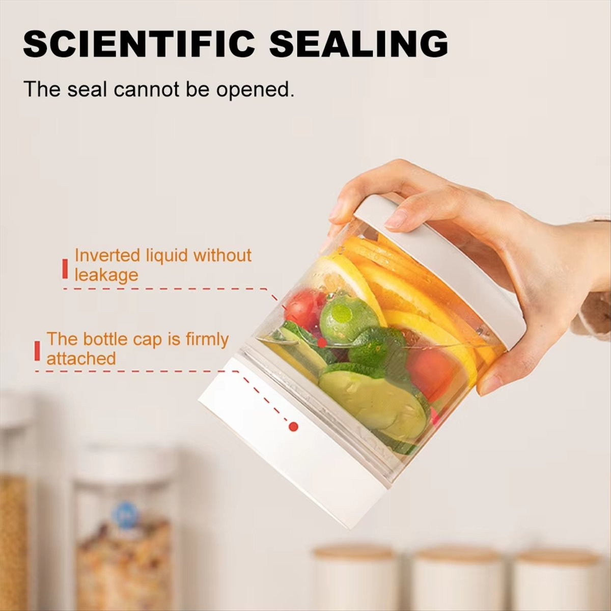 Food Storage Glass Containers Large - TOP BEoordeeld~ Vacuüm glazen pot voor