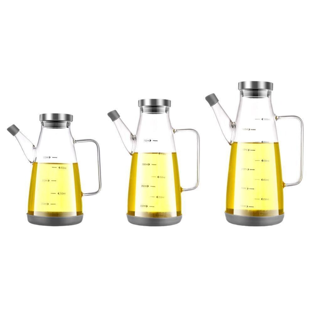 Food Storage Glass Containers Large - Food-grade Olie Dispenser Fles Lekvrije Grote