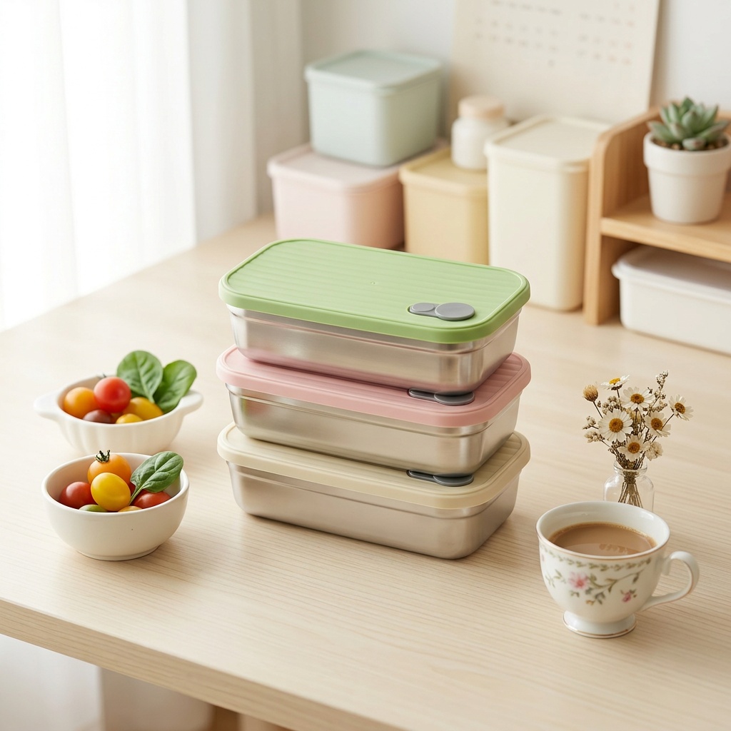 Food Storage Underground - RVS Bento Box Metalen Lunchbox Magnetronbestendige