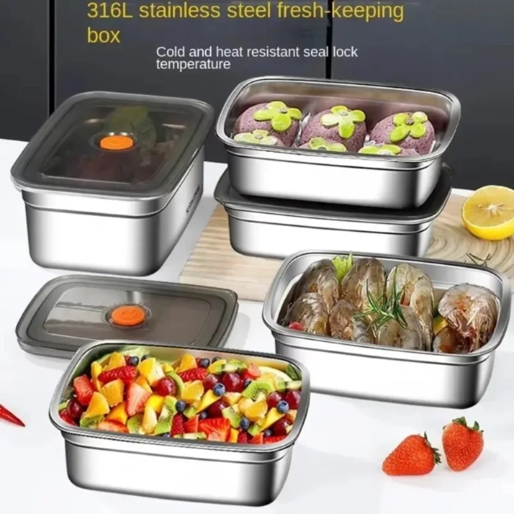 Food Storage Containers Xl - Ruime capaciteit roestvrijstalen lunchbox, lekvrije bentobox
