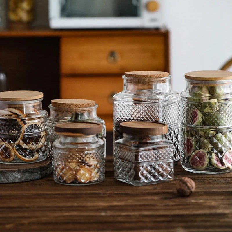 Food Storage Glass Containers Large - Glazen verzegelde pot met grote capaciteit