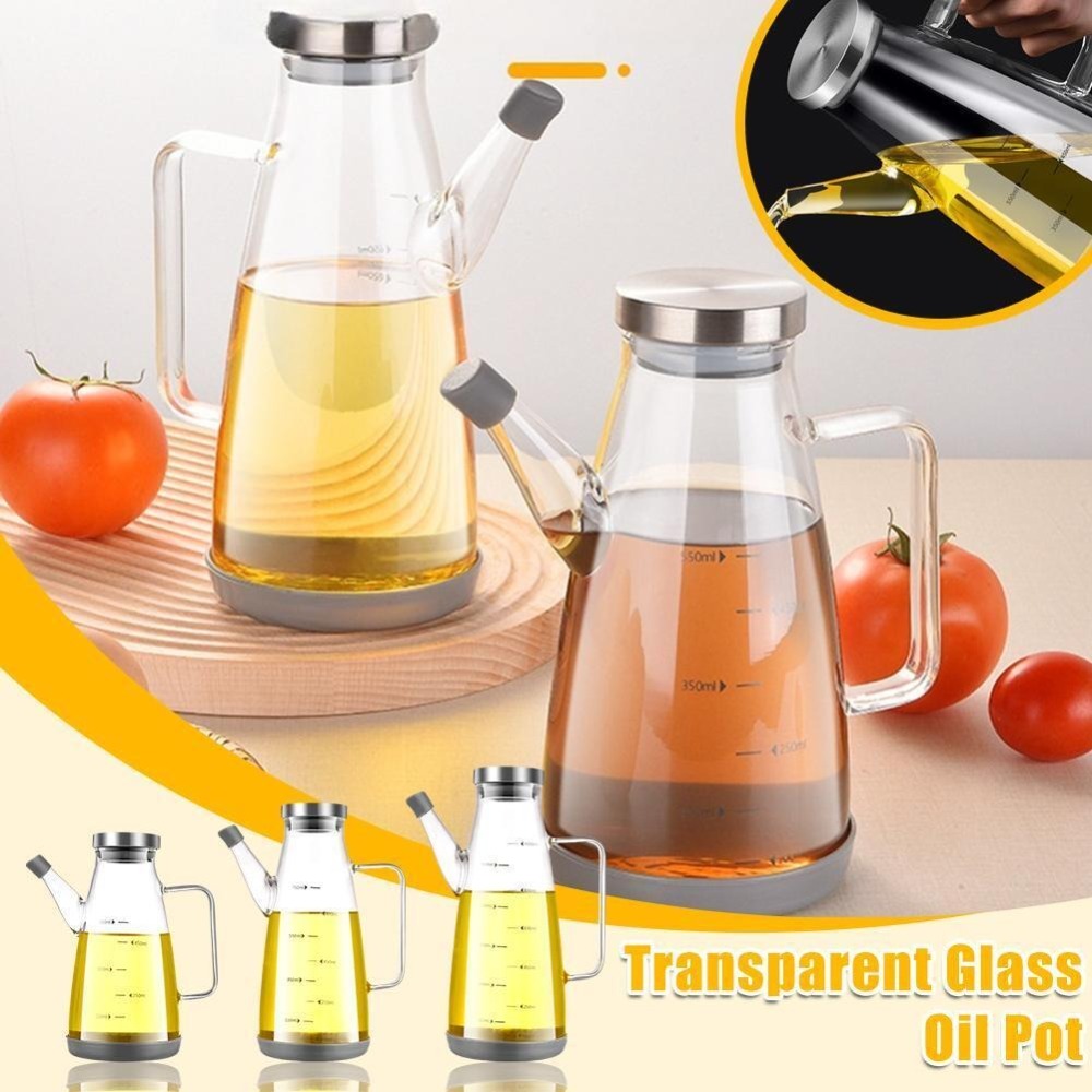 Food Storage Glass Containers Large - Duurzame Food-grade Olie Dispenser Fles Lekvrije