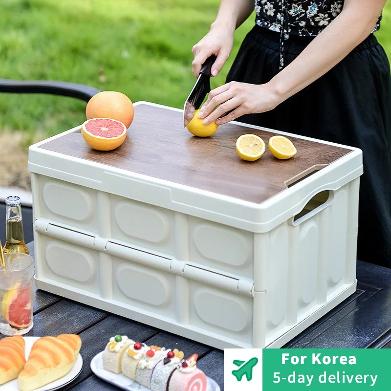 Food Storage Containers Xl - Opvouwbare doos Outdoor kamperen met houten