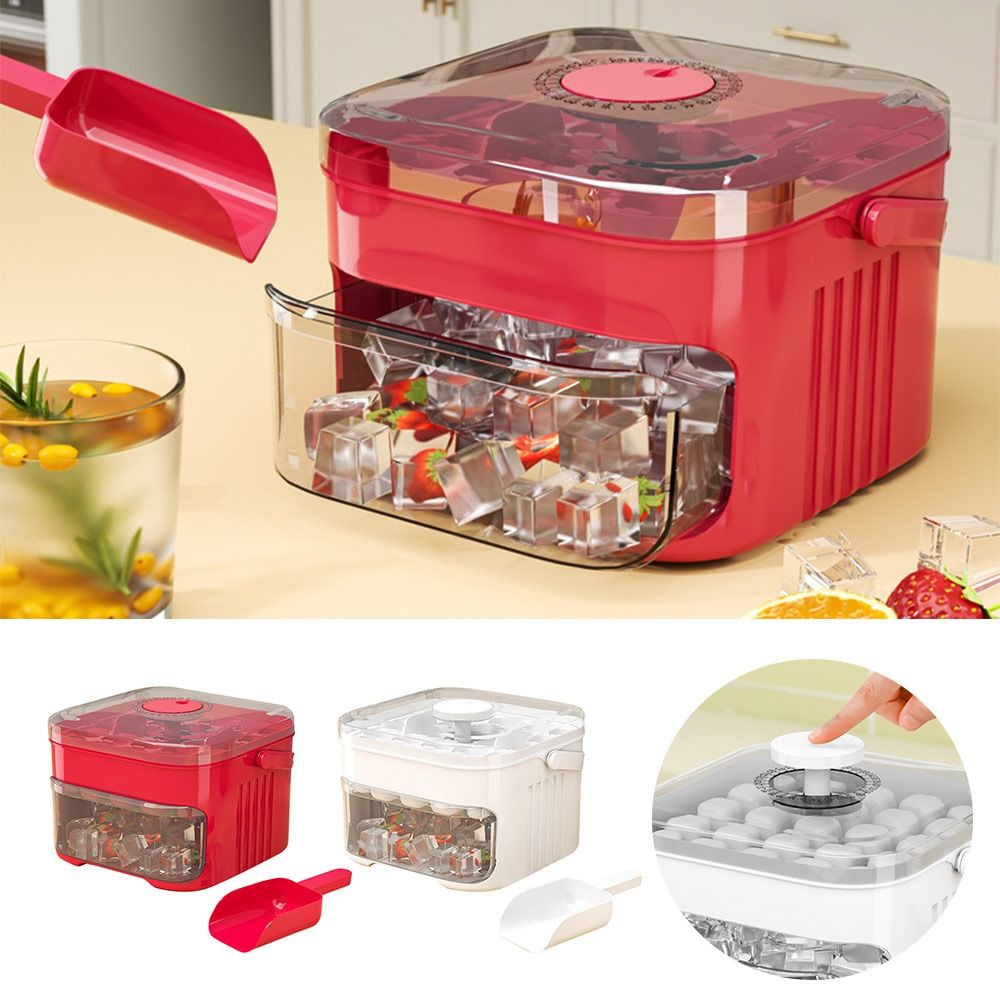 Food Storage Containers Xl - IJsblokjesmachine met 50 ijsblokjes, eenvoudig te