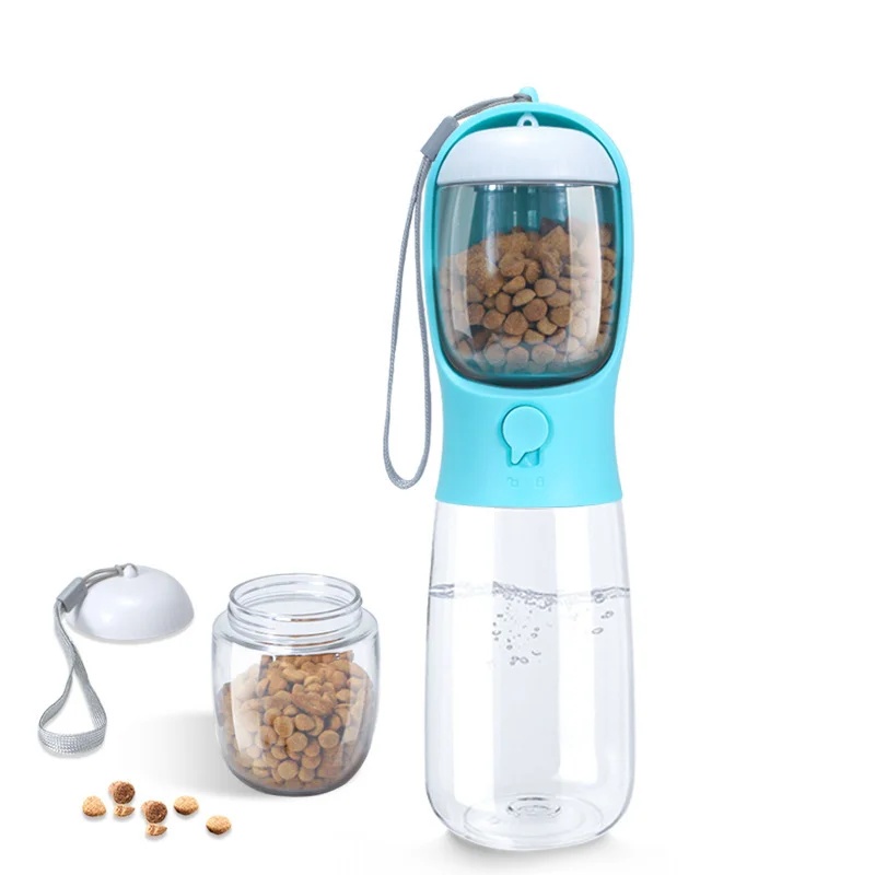 Food Storage Necessities - Hondenwaterfles met voedselcontainer, reiswaterbak voor puppy's,