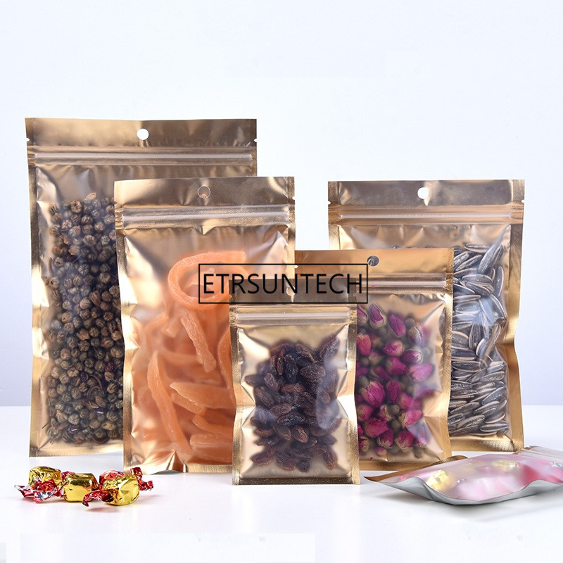 Food Storage Mylar Bags - 1000Pcs 10 Size Innerlijke Golden Mylar