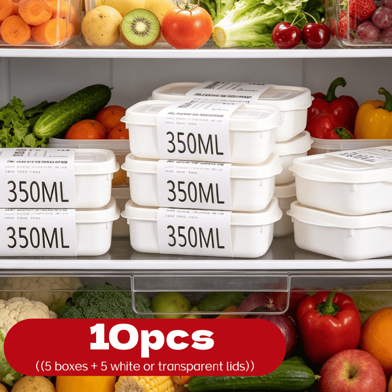 Food Storage Underground - 10-delige herbruikbare stapelbare voedselbewaarbox set, 5