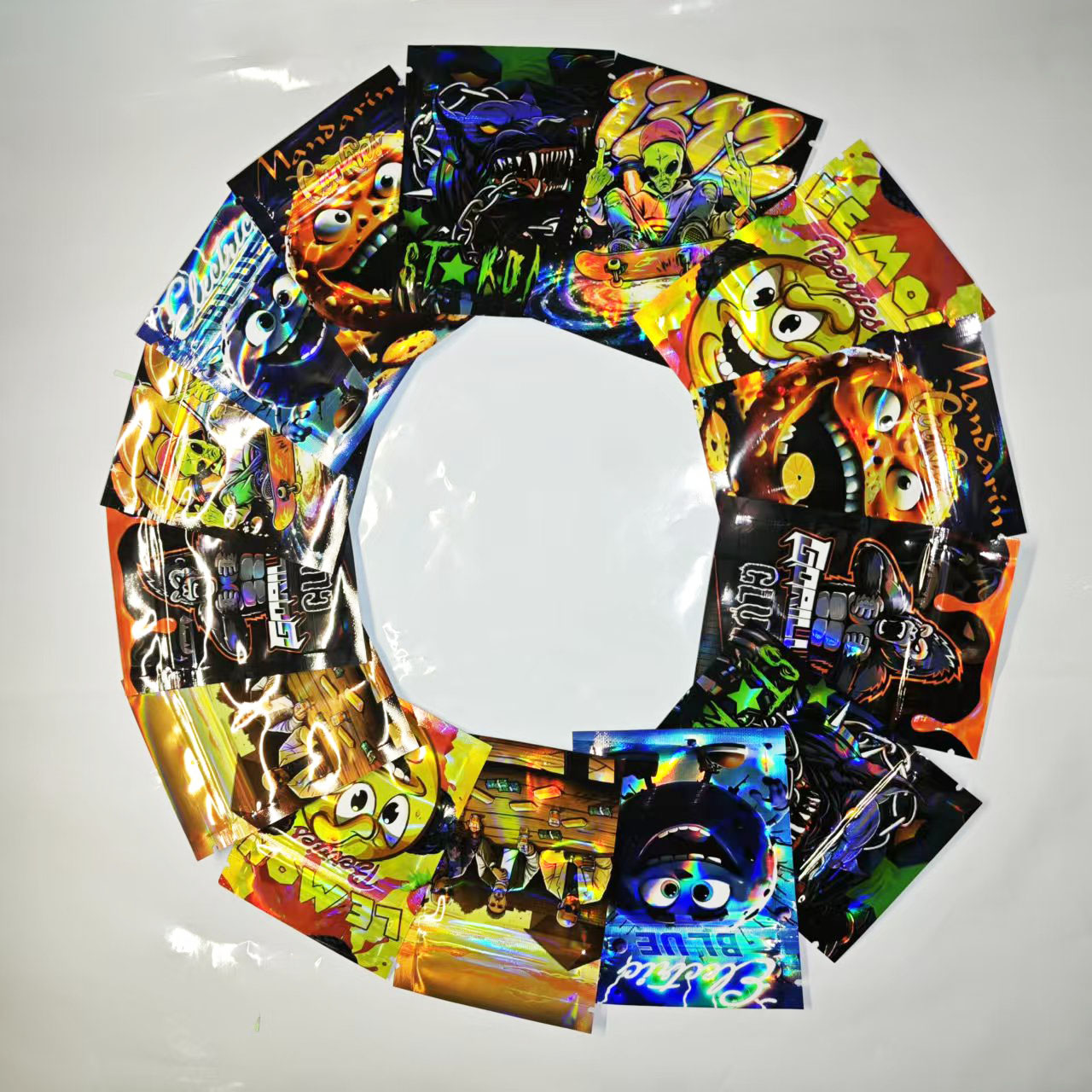 Food Storage Mylar Bags - 1g Geurdicht Mylar zakjes 2.75x3.54in Herbruikbare