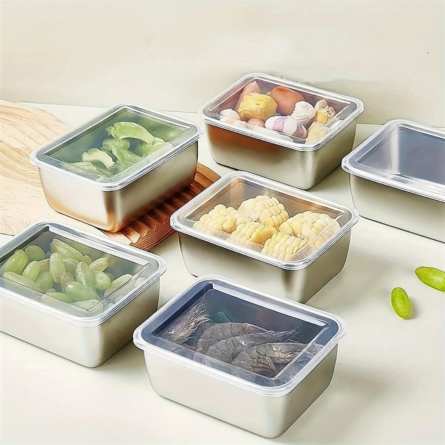 Food Storage Underground - 1/3/5 Stuks Rvs Voedsel Opbergdoos Vershouddoos