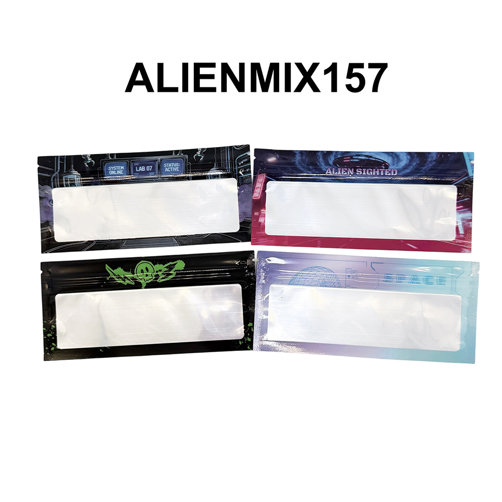 1g Alien Graffiti Mylar zakjes - Food Storage Mylar Bags recensie en prijs