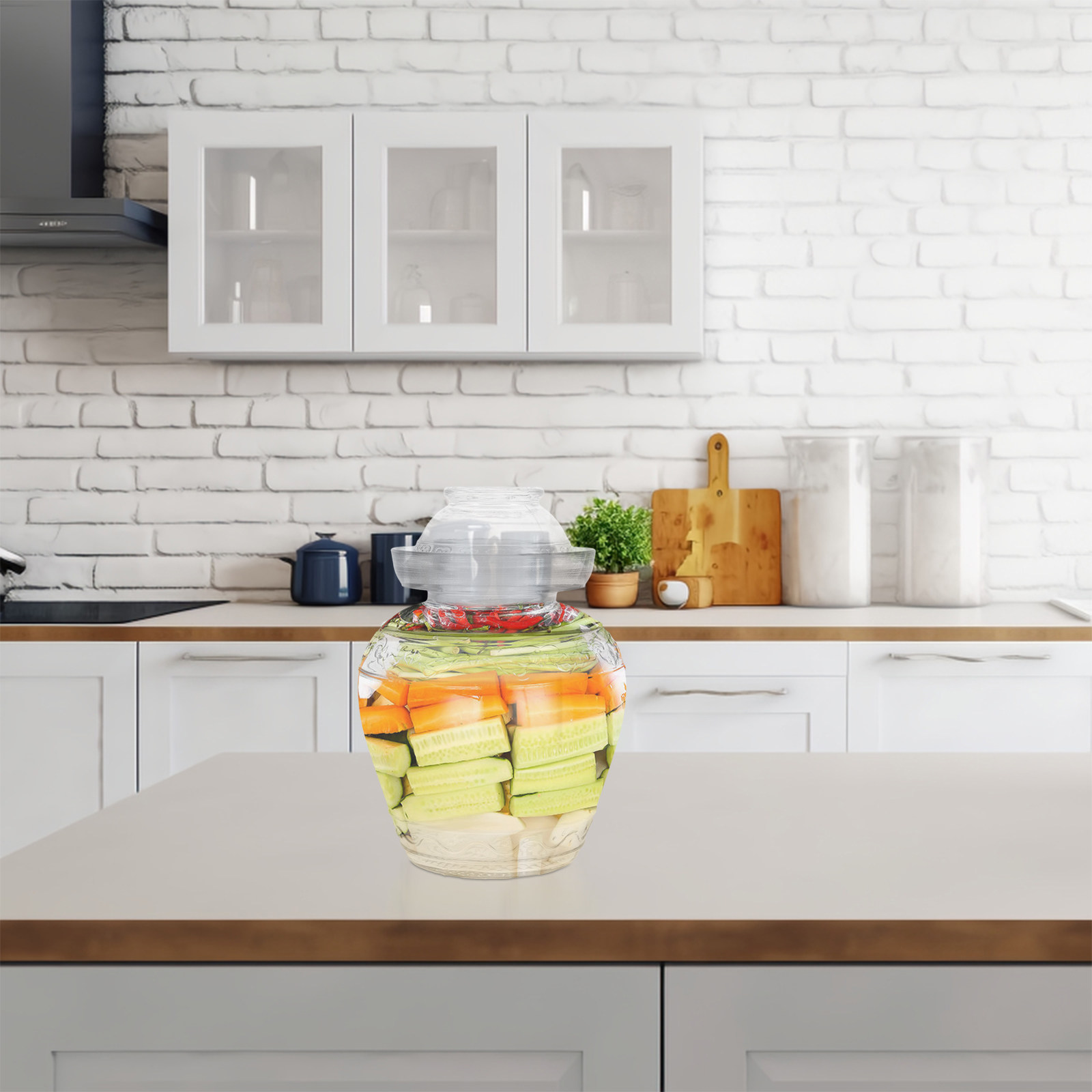Verdikte, voedselveilige glaze - Food Storage Glass Containers Large recensie en prijs