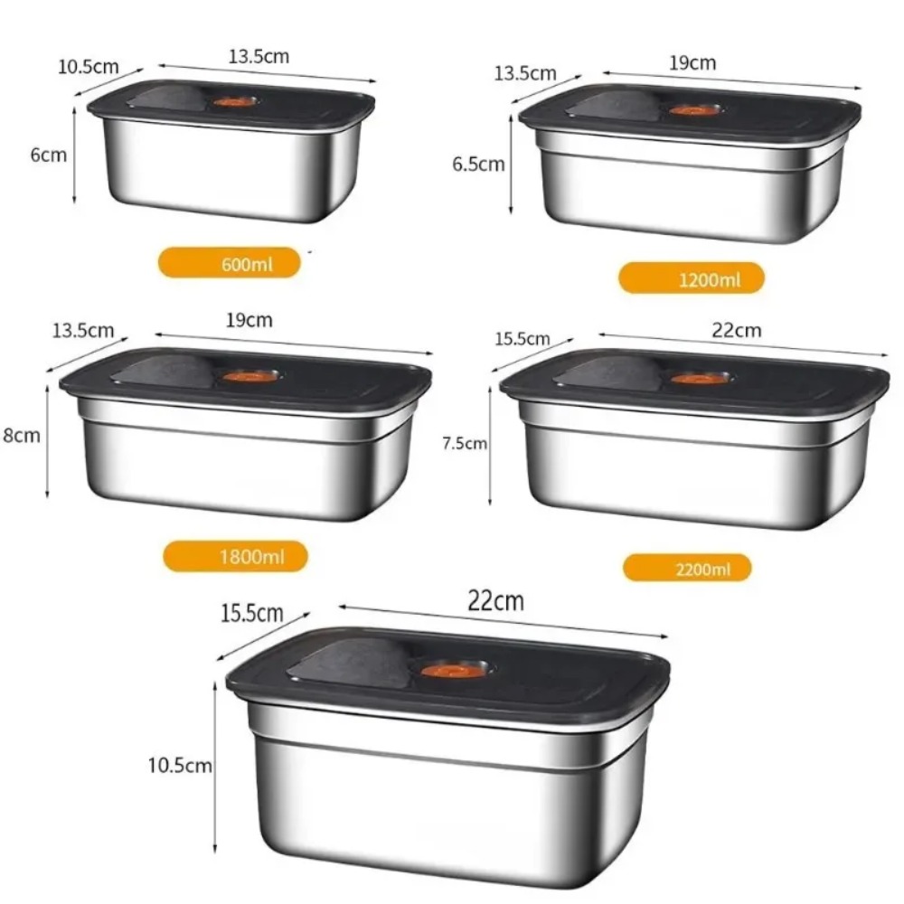 Ruime capaciteit roestvrijstal - Food Storage Containers Xl recensie en prijs