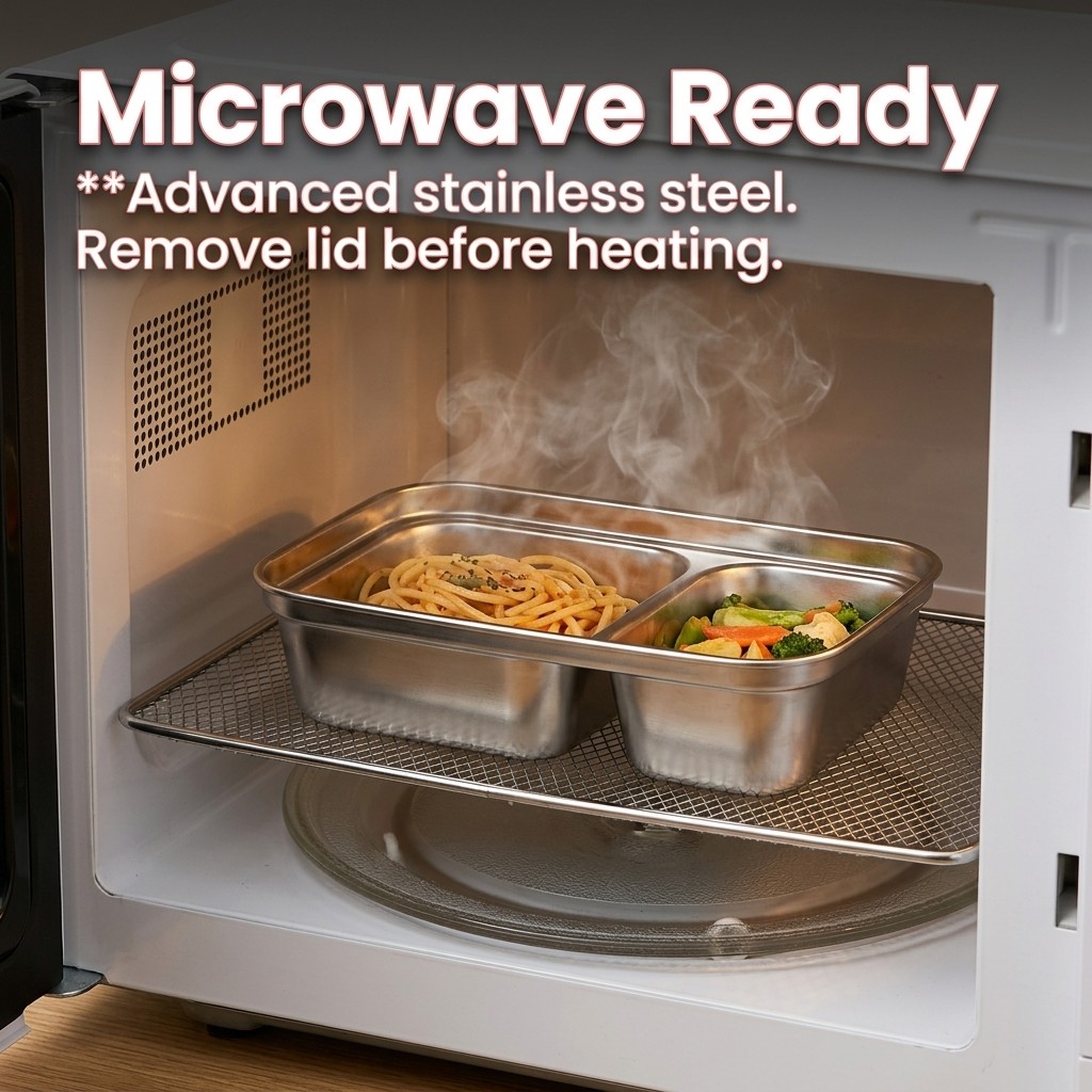 Microgolfbestendige 304 roestv - Food Storage Underground recensie en prijs
