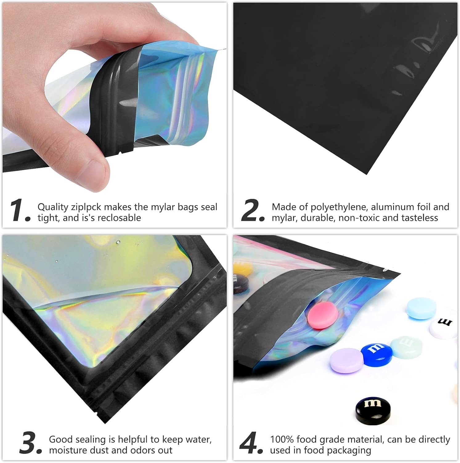 100 Mylar zakken met op maat b - Food Storage Mylar Bags recensie en prijs