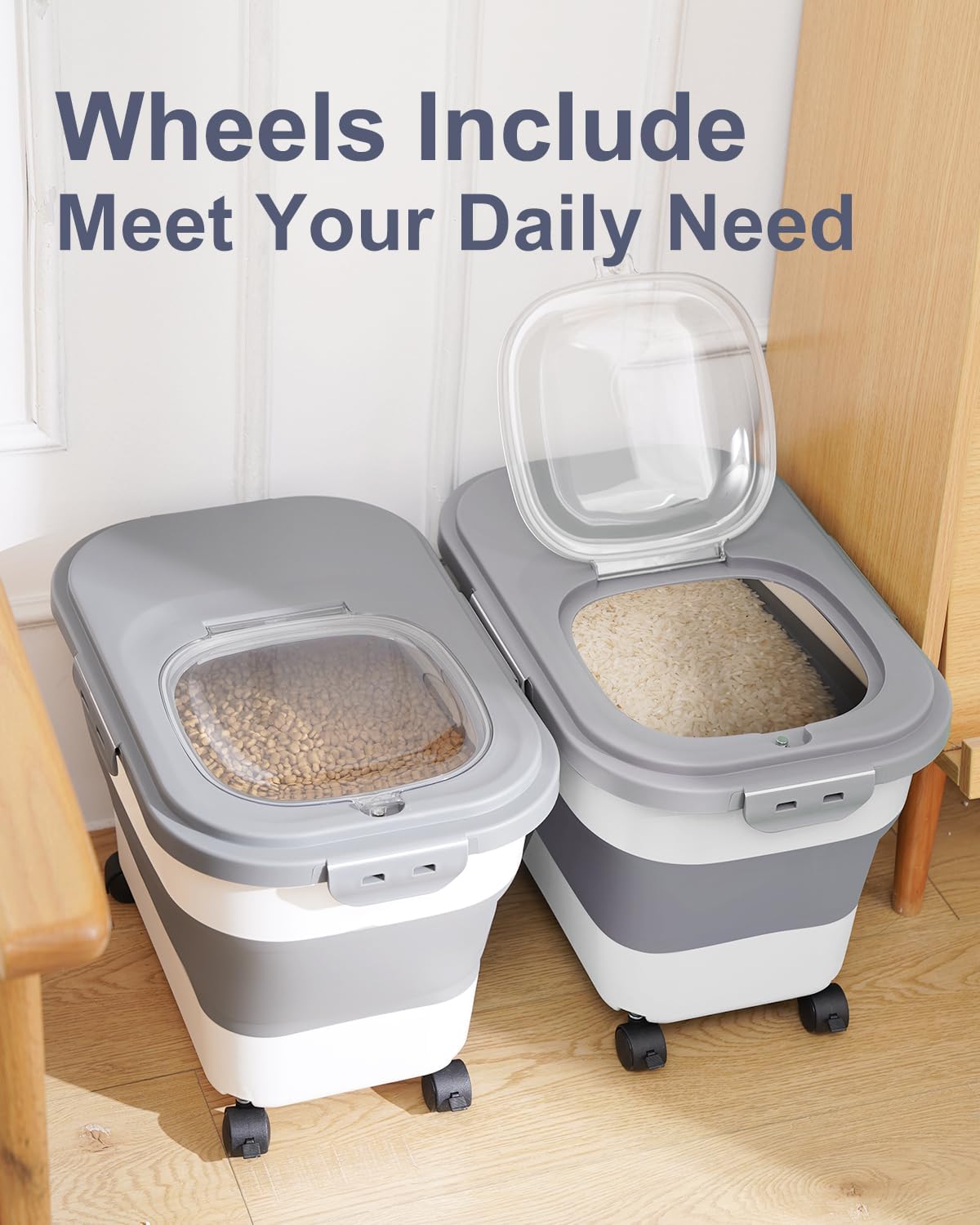 Grote capaciteit kat hondenvoe - Food Storage Containers Xl recensie en prijs