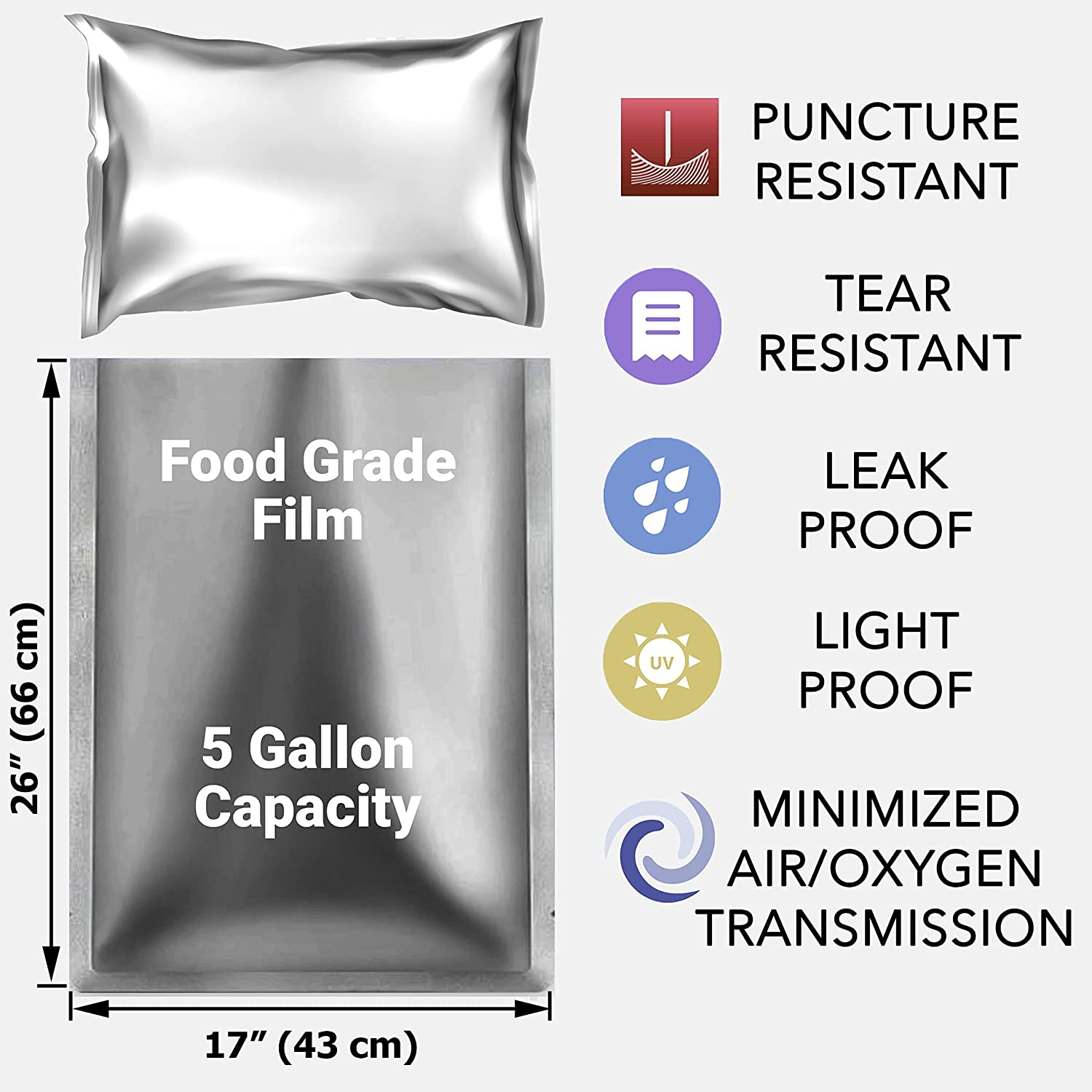 10 verpakkingen 5 gallon Mylar - Food Storage Mylar Bags recensie en prijs