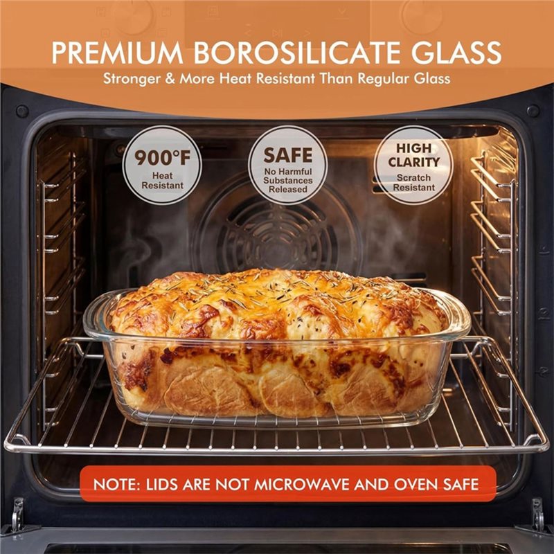 AA77 Glazen broodvorm 7,6 kopj - Food Storage Glass Containers Large recensie en prijs
