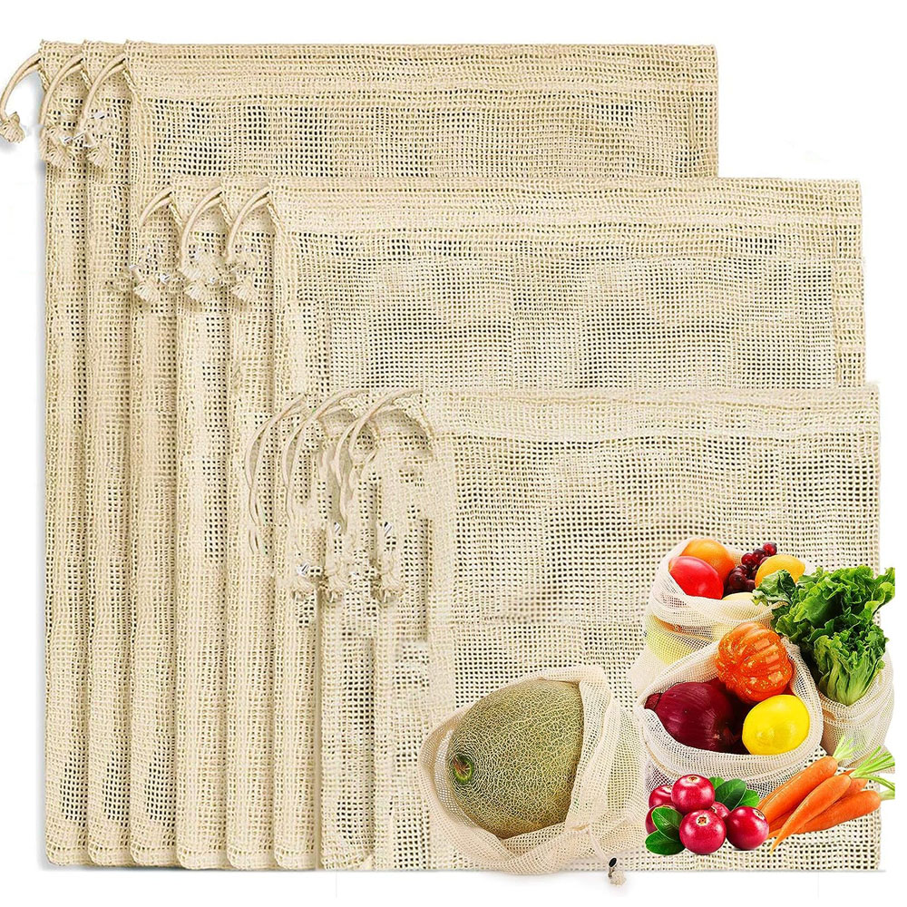 3 stuks herbruikbare katoenen  - Produce Bag Reusable Mesh recensie en prijs