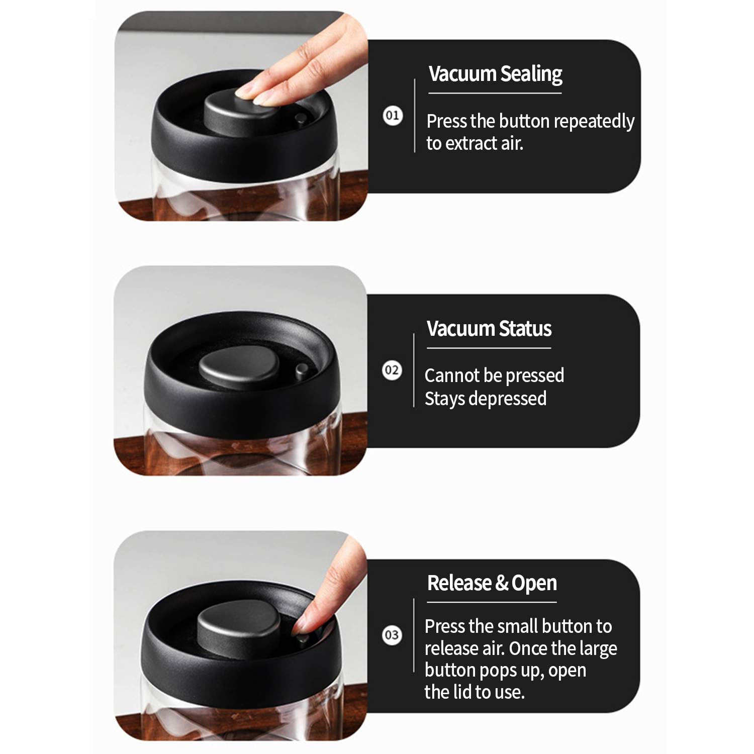 OANKR Vacuüm Koffiebus 500ml 9 - Food Storage Vacuum recensie en prijs