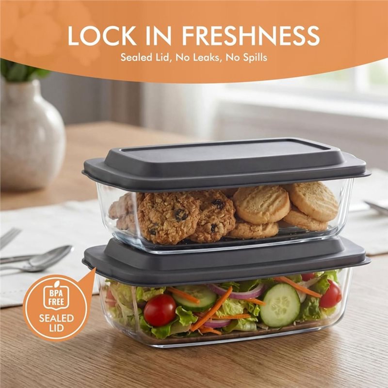FYBL-Glasbroodpan, 2-pack GROO - Food Storage Glass Containers Large recensie en prijs