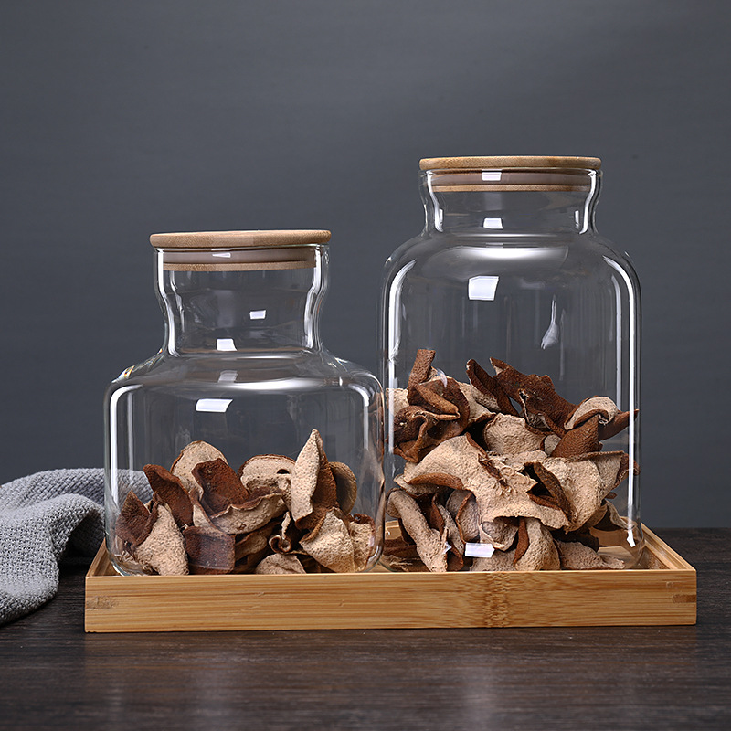 3800Ml Bamboe Deksel Glas Keuk - Food Storage Glass Containers Large recensie en prijs