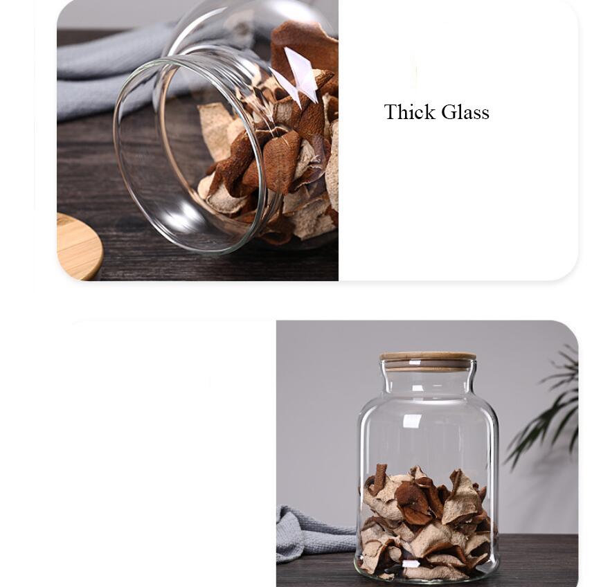 3800Ml Bamboe Deksel Glas Keuk - Food Storage Glass Containers Large recensie en prijs