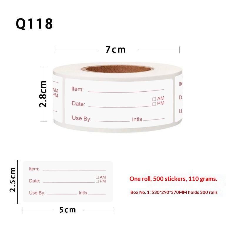 500 stuks/rol 5*2,5cm Keukenst - Food Storage In Restaurant recensie en prijs